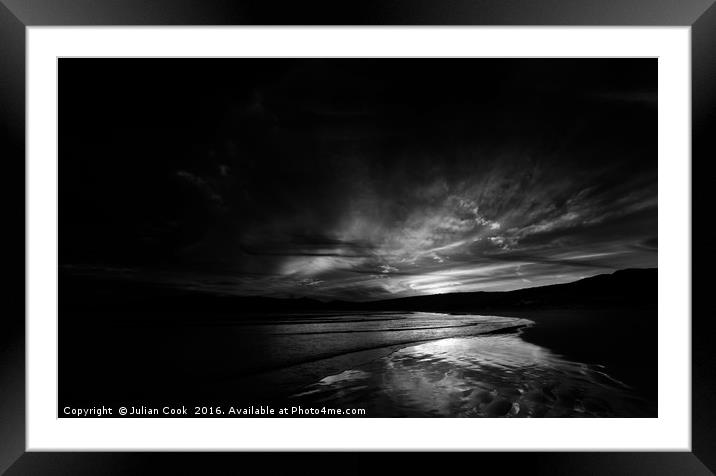 Dusk at Lucky Bay Framed Mounted Print by Julian Cook