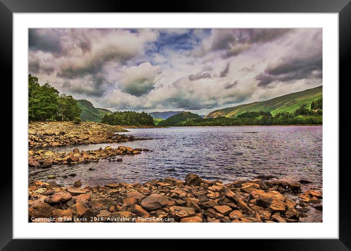 Thirlmere Looking North Framed Mounted Print by Ian Lewis