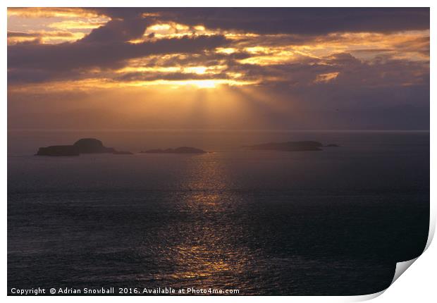 The Shiant Isles Print by Adrian Snowball