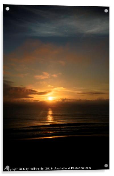 Daytona Sunrise Acrylic by Judy Hall-Folde