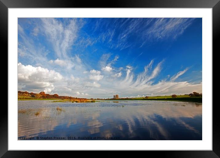 Peaceful waters Framed Mounted Print by Stephen Prosser