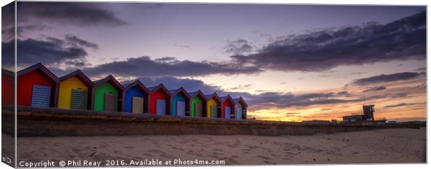 Beach huts  Canvas Print by Phil Reay