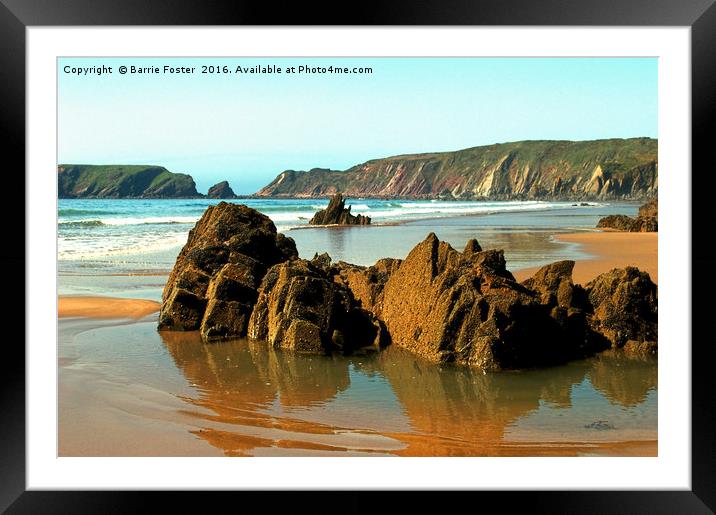 Marloes Sands Detail #3 Framed Mounted Print by Barrie Foster