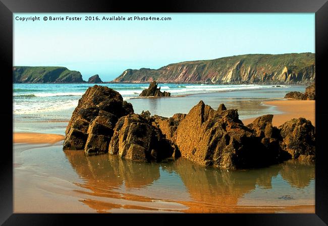 Marloes Sands Detail #3 Framed Print by Barrie Foster