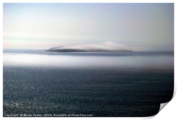 Dream Island: Skokholm Mist Print by Barrie Foster