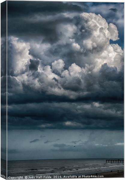 Stormy Weather Canvas Print by Judy Hall-Folde