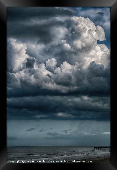 Stormy Weather Framed Print by Judy Hall-Folde