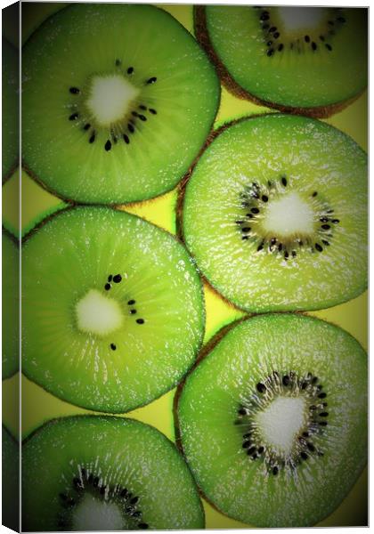 kiwi fruit Canvas Print by Clare Willis