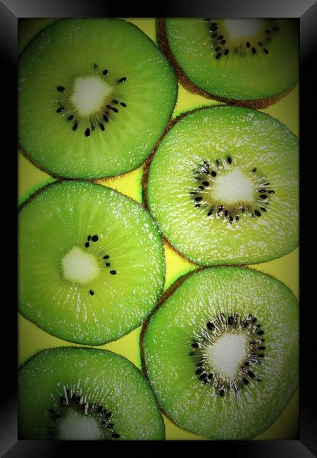 kiwi fruit Framed Print by Clare Willis