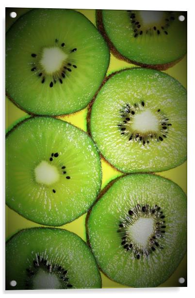 kiwi fruit Acrylic by Clare Willis