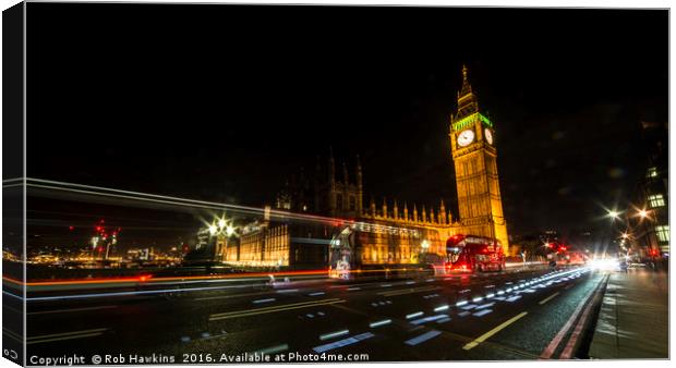 Parliament Nights   Canvas Print by Rob Hawkins