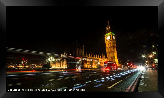 Parliament Nights   Framed Print by Rob Hawkins