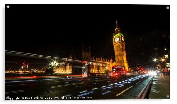 Parliament Nights   Acrylic by Rob Hawkins