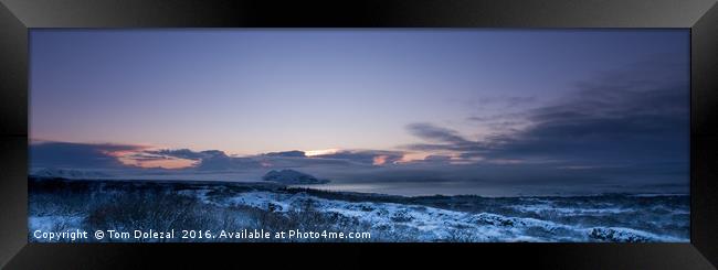 Icelandic winter vista Framed Print by Tom Dolezal