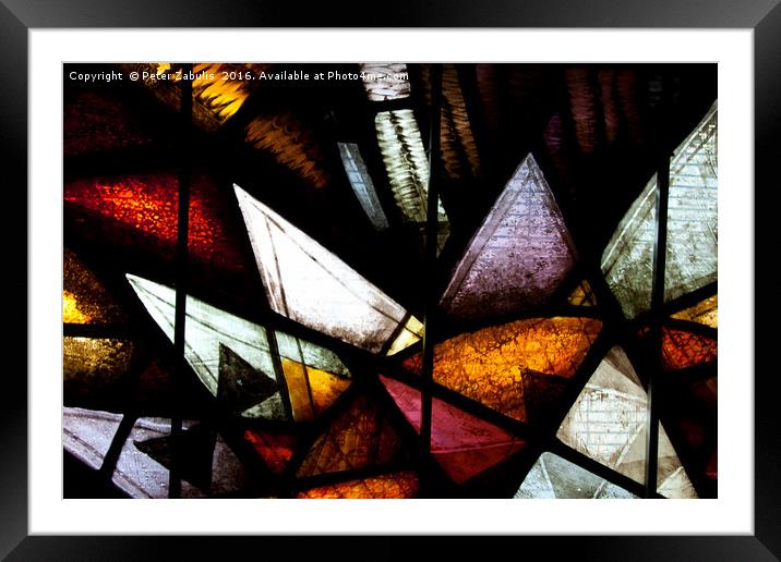 Stained Glass #1 Framed Mounted Print by Peter Zabulis