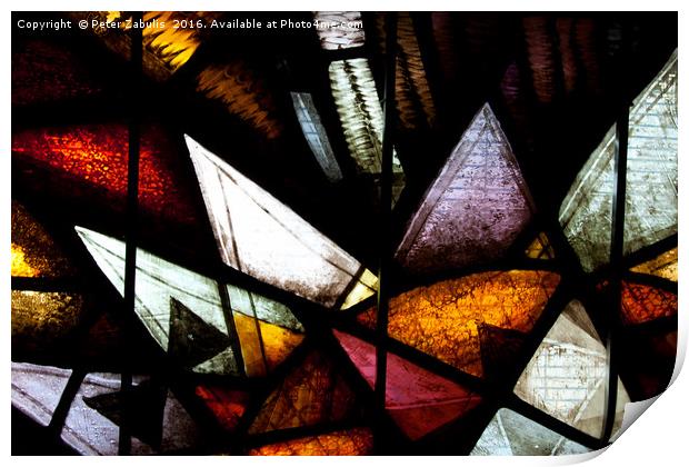 Stained Glass #1 Print by Peter Zabulis