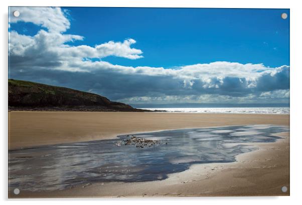 Dunraven Bay on the Glamorgan Coast south Wales Acrylic by Nick Jenkins