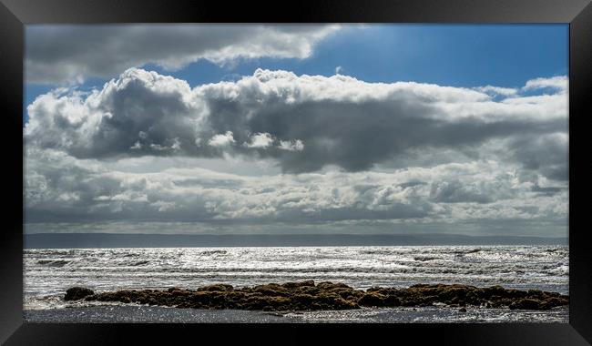 Sparkling Sea at Dunraven Bay Framed Print by Nick Jenkins