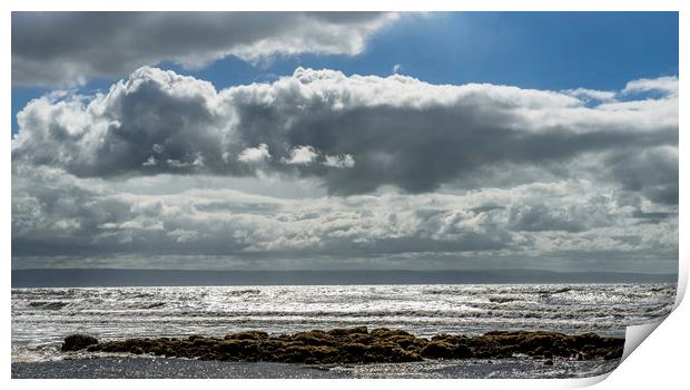 Sparkling Sea at Dunraven Bay Print by Nick Jenkins