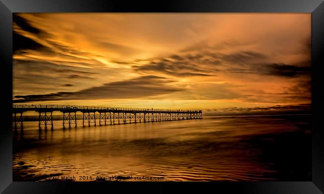 Saltburn Pier - the first and last on the NE coast Framed Print by Paul Welsh