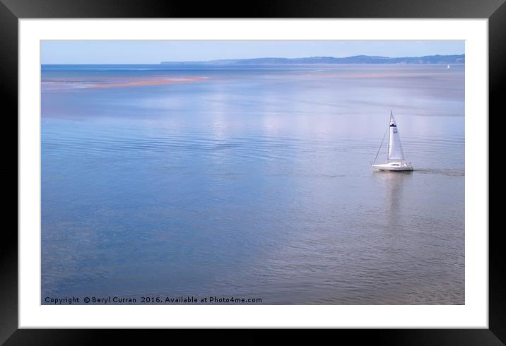 Tranquil Waters of Exmouth Framed Mounted Print by Beryl Curran
