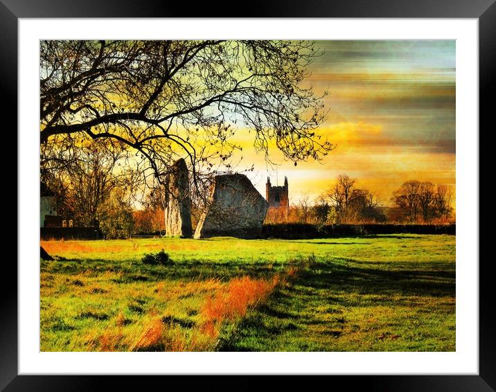 Avebury, Wiltshire. Framed Mounted Print by Heather Goodwin