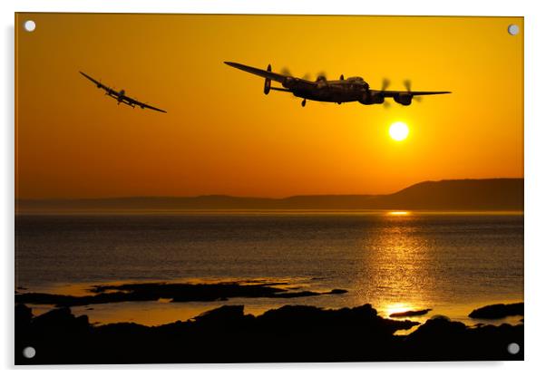 Lancasters reach Landfall Acrylic by Oxon Images
