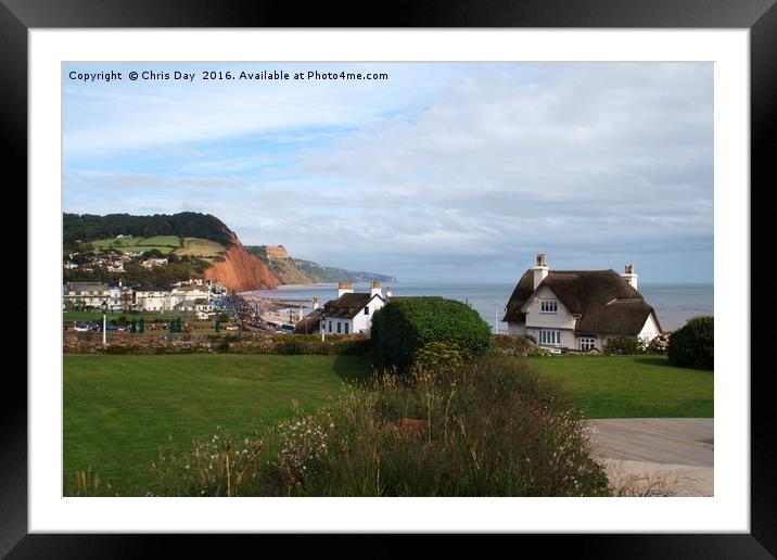 Sidmouth Framed Mounted Print by Chris Day