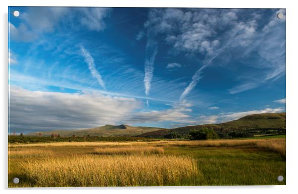 Pen y Fan under mixed skies Brecon Beacons Nationa Acrylic by Nick Jenkins