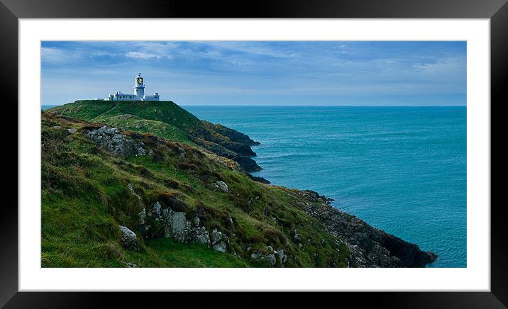 Strumble Head Lighthouse Framed Mounted Print by Mark Robson