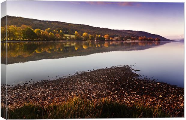 A quiet morning on Coniston Canvas Print by Stephen Mole