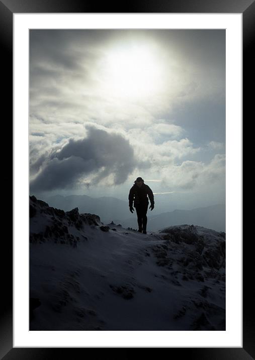 Winter on Snowdon Framed Mounted Print by Andrew Millington