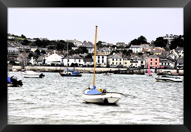 Appledore and Sea Framed Print by Alexia Miles