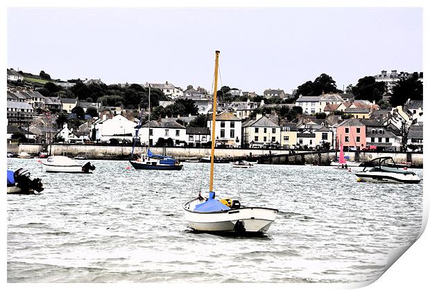 Appledore and Sea Print by Alexia Miles