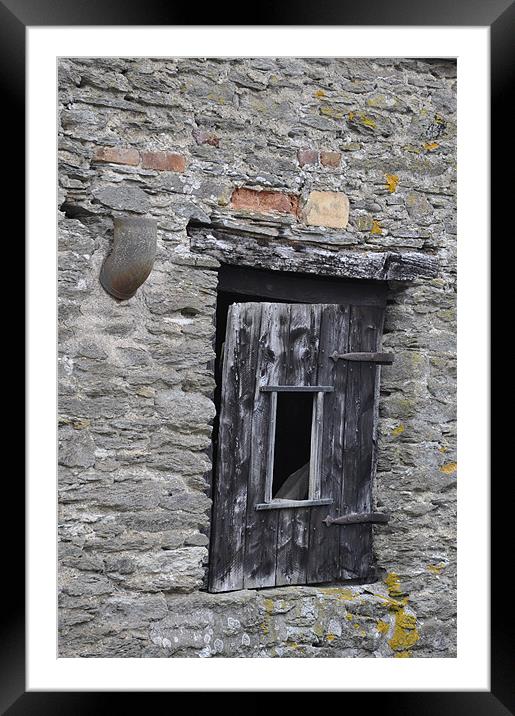 Barn Window Framed Mounted Print by Alexia Miles