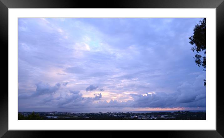 Sunshine Coast Sunday Morning Framed Mounted Print by Hugh Fathers