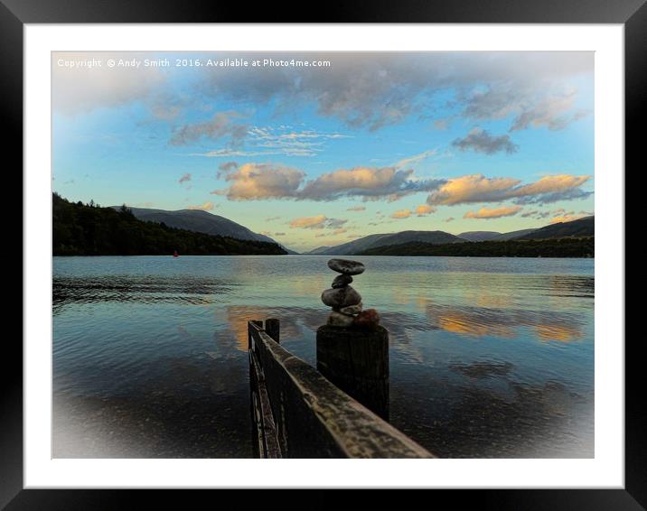 Reflections in Loch Lochy           Framed Mounted Print by Andy Smith