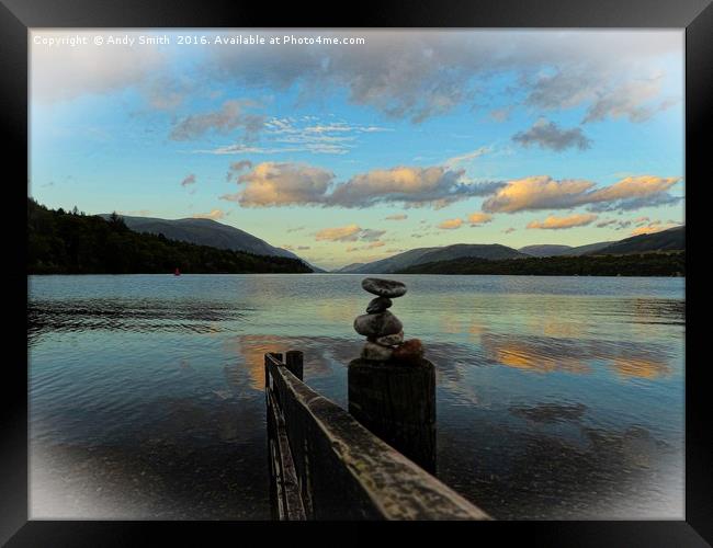 Reflections in Loch Lochy           Framed Print by Andy Smith
