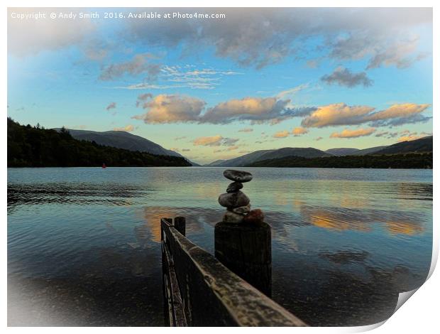 Reflections in Loch Lochy           Print by Andy Smith