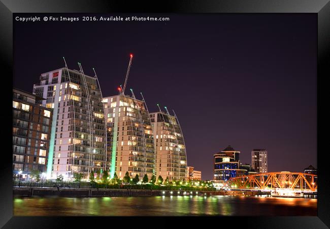 Media City Manchester Framed Print by Derrick Fox Lomax