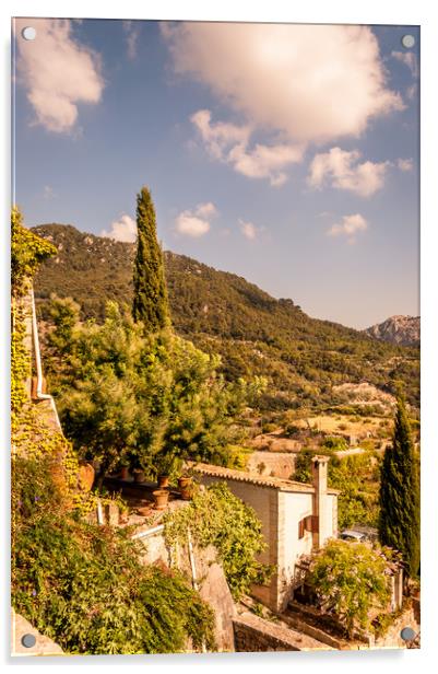 Monastery at Valldemossa View..... Acrylic by Naylor's Photography