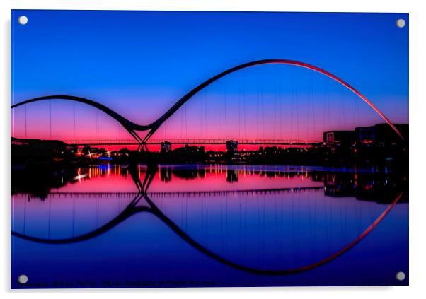 Infinity Bridge Sunset   Acrylic by Paul Welsh