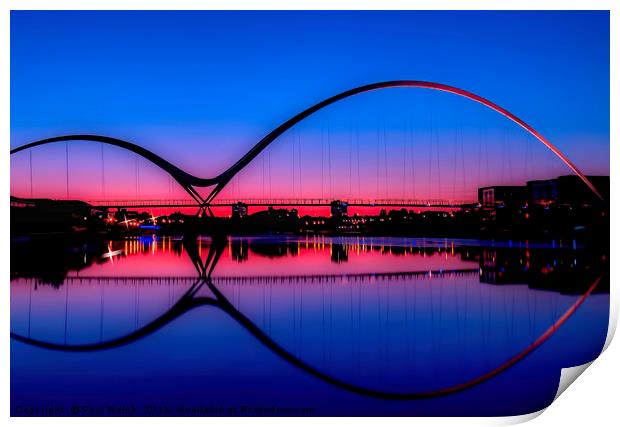 Infinity Bridge Sunset   Print by Paul Welsh