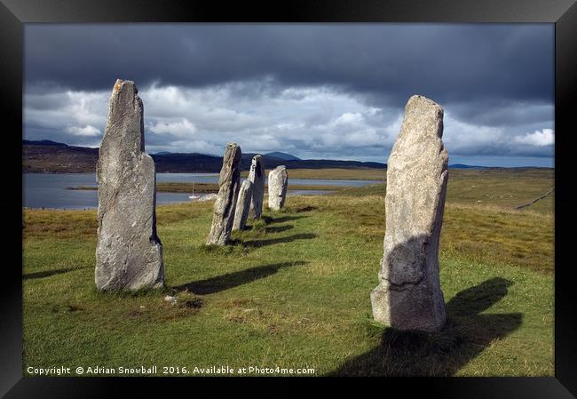 Standing Stones of Callanish Framed Print by Adrian Snowball