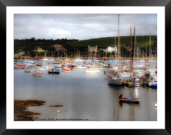 Serenity in Falmouth Framed Mounted Print by Beryl Curran