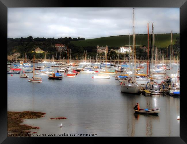 Serenity in Falmouth Framed Print by Beryl Curran