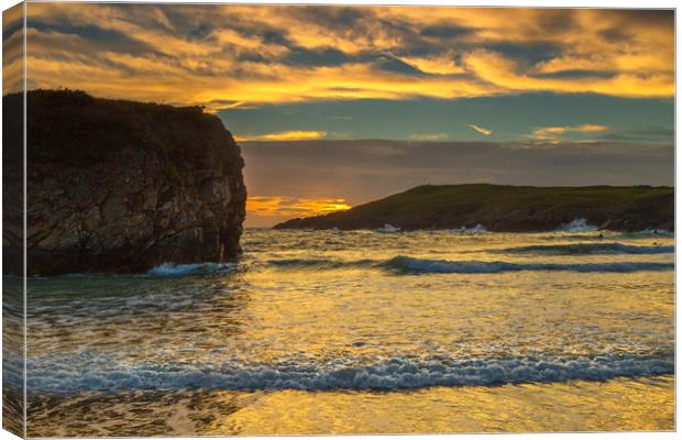 Sunset at cable Bay Canvas Print by Rob Lester