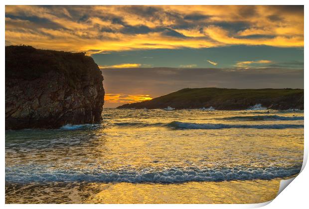 Sunset at cable Bay Print by Rob Lester