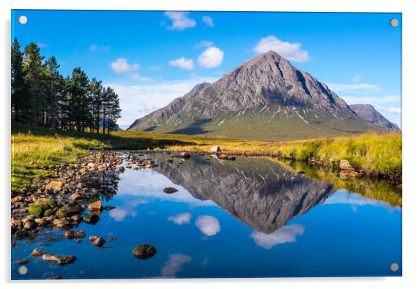 Buchaille Etive Mor, Scottish Highlands Acrylic by geoff shoults