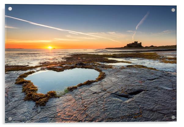 Heart of the North - Bamburgh Acrylic by Paul Appleby